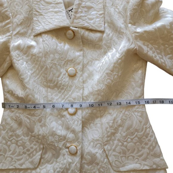 NWT/NOS Vintage Ports International Cream Skirt suit - Picture 8 of 12